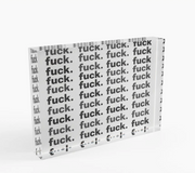 My Favorite Word...Fuck - Crystal Block Decor