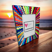Colorful Zig Abstract Picture Frame