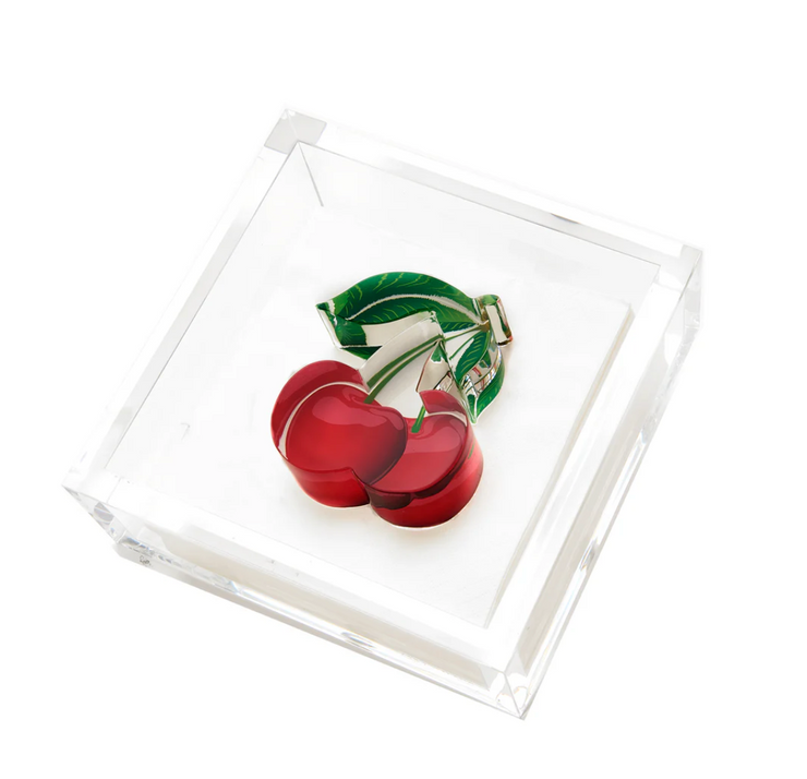 Cocktail Napkin Holder - Cherries