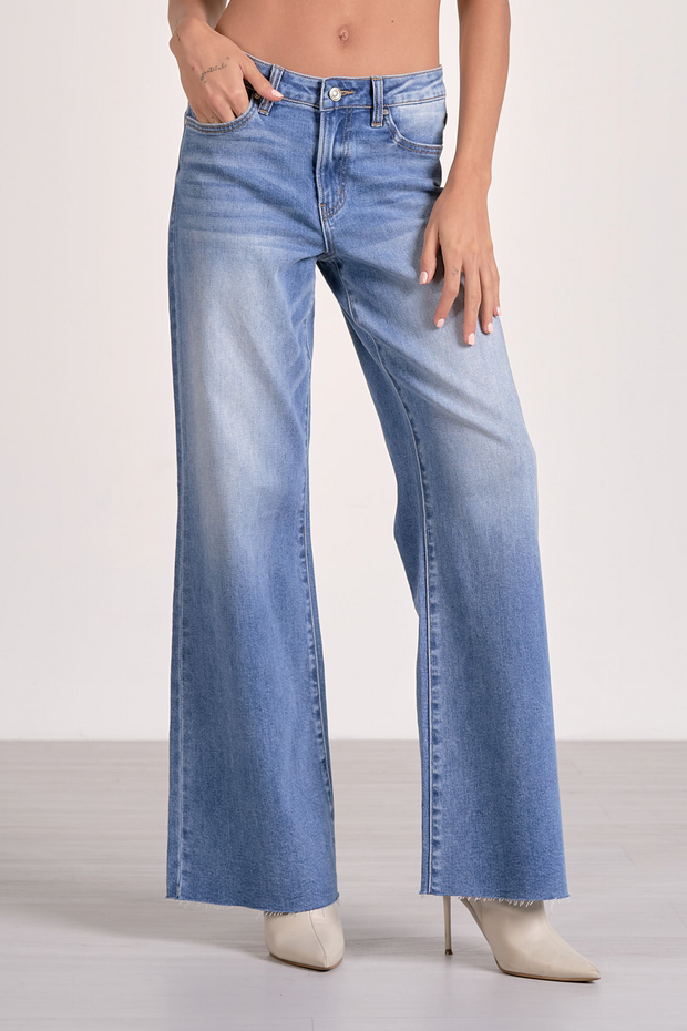 Colette Mid Rise Wide Leg Jean