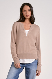 Angela V Neck Sweater/Tee Combo