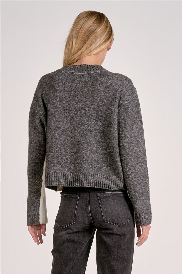 Vail Two Tone Color Block Sweater