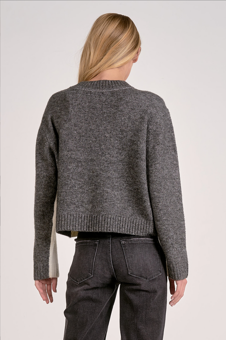Vail Two Tone Color Block Sweater