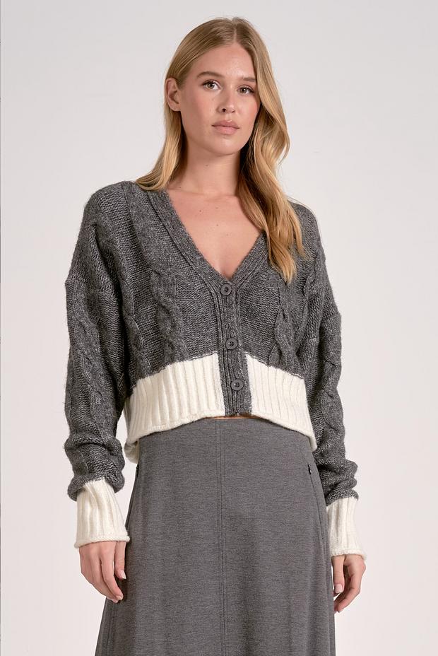 Logan Color Block Cardigan