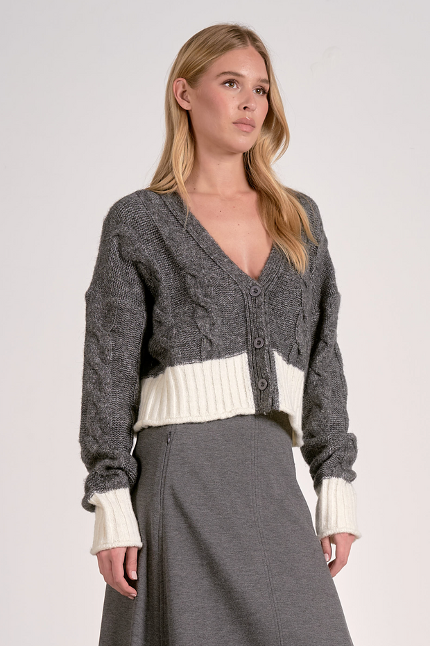 Logan Color Block Cardigan