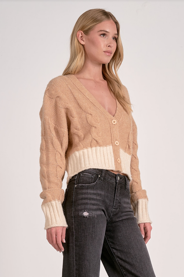 Logan Color Block Cardigan