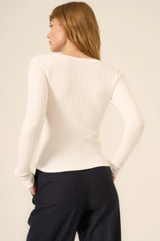 What's The Scoop Rib Longsleeve Top