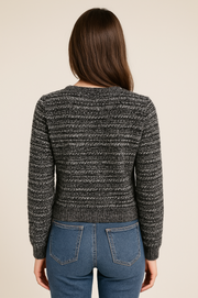 Corey Textured Tweed Cardigan