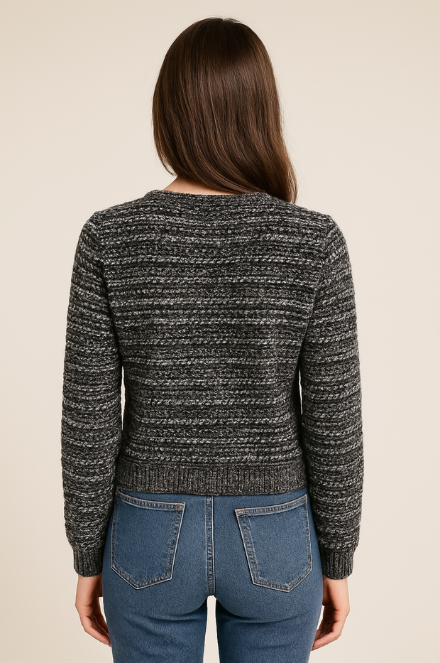 Corey Textured Tweed Cardigan