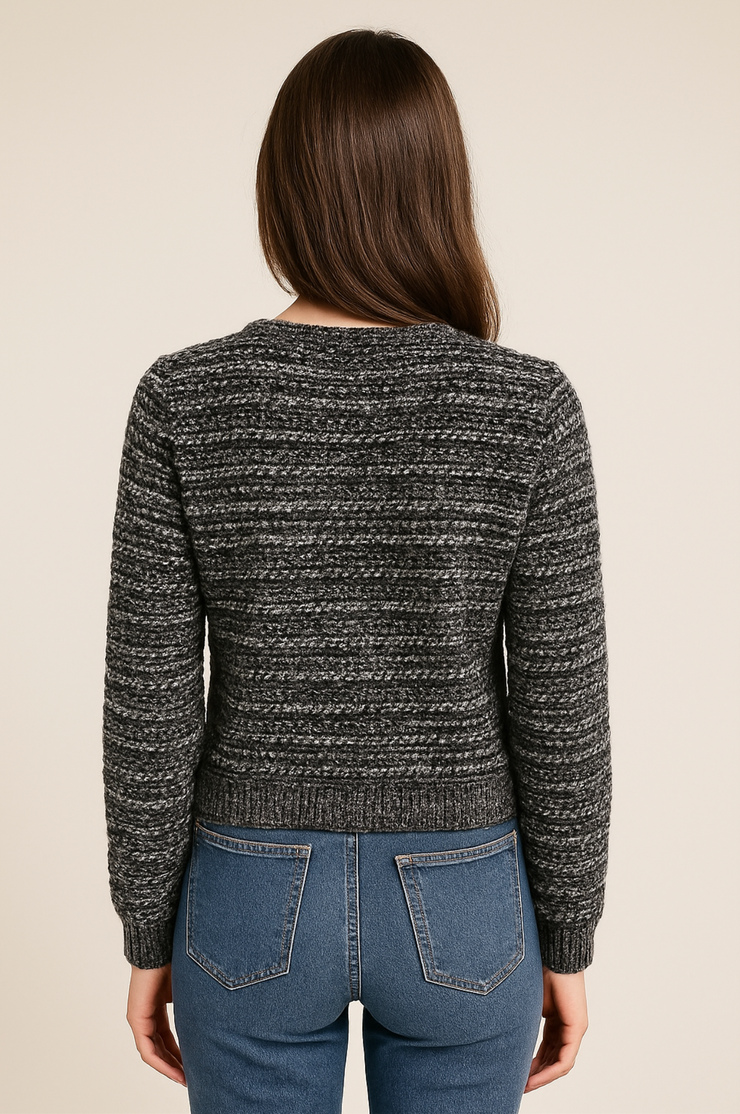 Corey Textured Tweed Cardigan