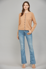 Garett Scallop Edge Cardigan Sweater