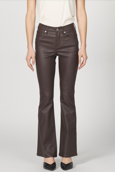 Jax Coated Cappuccino Mid Rise Bootcut Jean