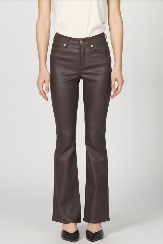 Jax Coated Cappuccino Mid Rise Bootcut Jean