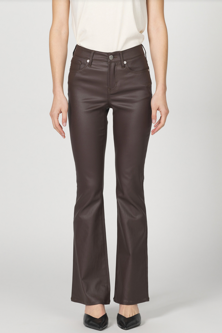 Jax Coated Cappuccino Mid Rise Bootcut Jean