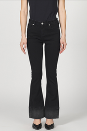 Jax Shade Contrast Mid Rise Bootcut Jean