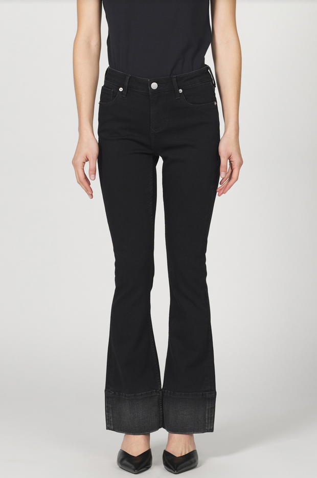 Jax Shade Contrast Mid Rise Bootcut Jean
