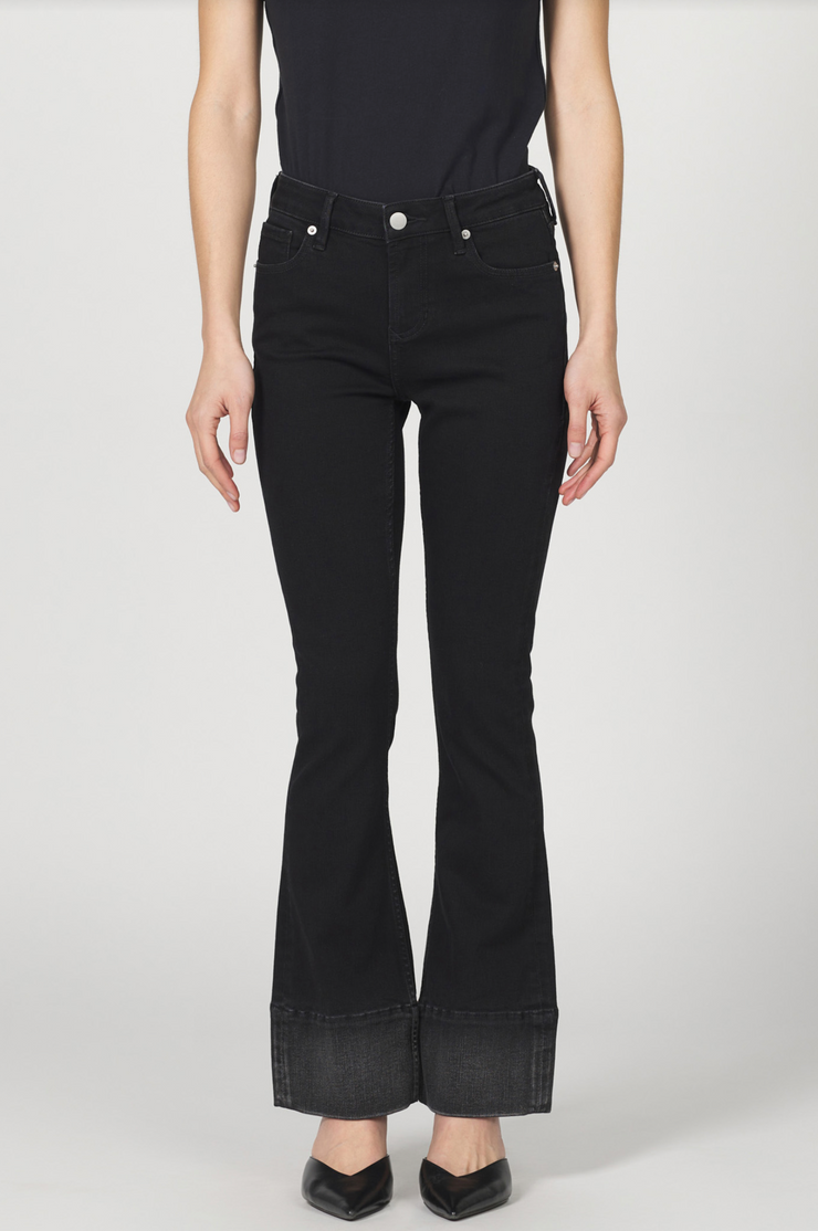 Jax Shade Contrast Mid Rise Bootcut Jean