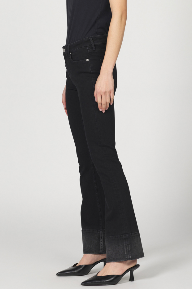 Jax Shade Contrast Mid Rise Bootcut Jean