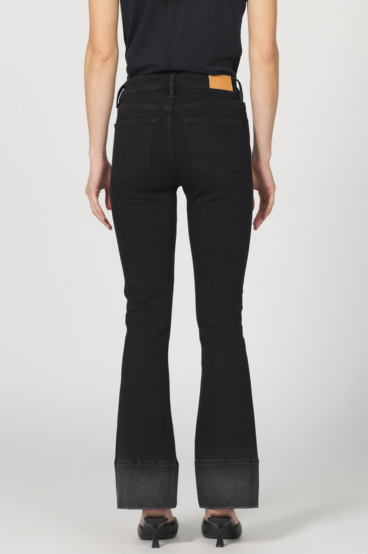 Jax Shade Contrast Mid Rise Bootcut Jean