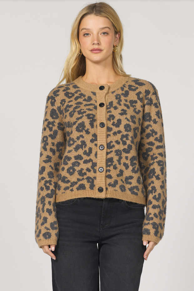 Leopard Sweater Cardigan