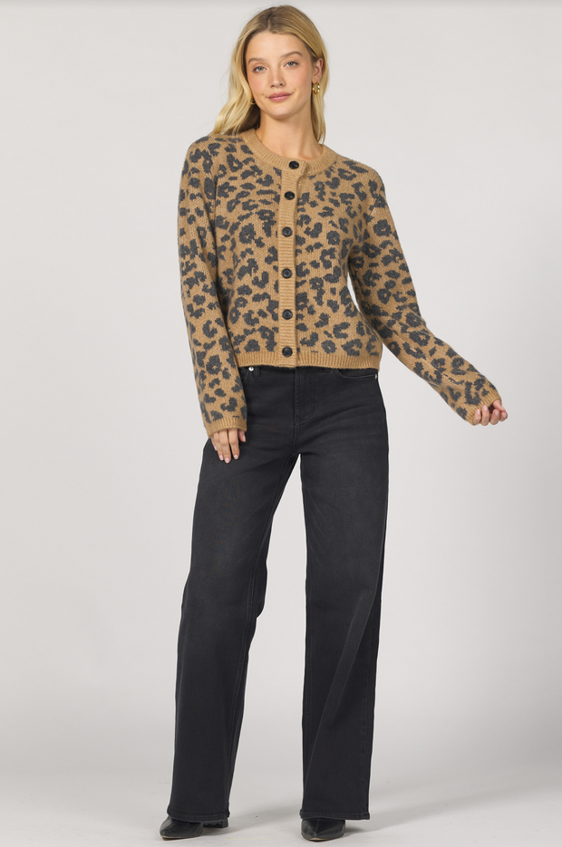Leopard Sweater Cardigan