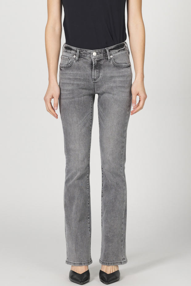 Jax Charcoal Mid Rise Bootcut Jean
