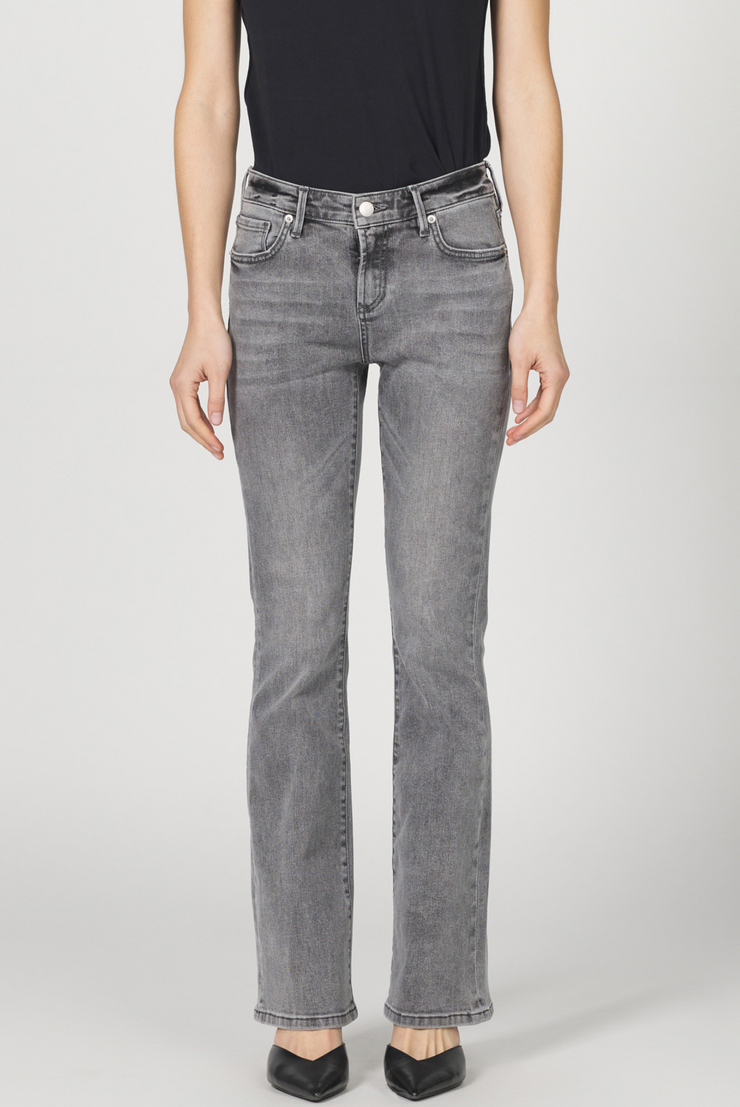 Jax Charcoal Mid Rise Bootcut Jean