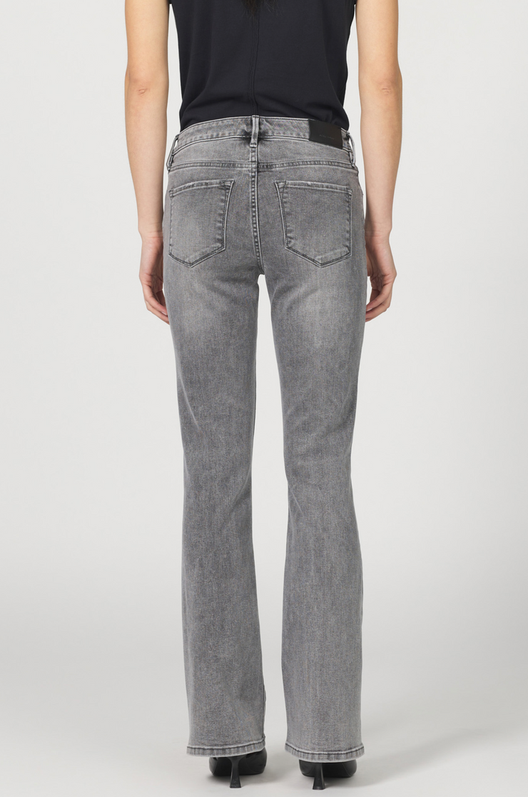 Jax Charcoal Mid Rise Bootcut Jean