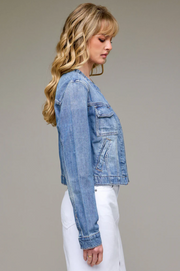 Ainsley No Collar Trucker Jacket