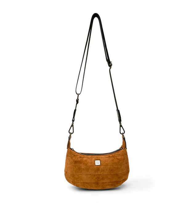 Think Royln Mini Moon Luxe Suede Bag