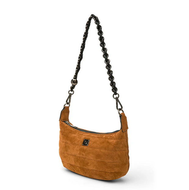 Think Royln Mini Moon Luxe Suede Bag