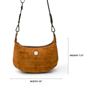 Think Royln Mini Moon Luxe Suede Bag