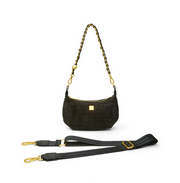 Think Royln Mini Moon Luxe Suede Bag