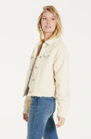 Orly Faux Shearling Trim Jacket