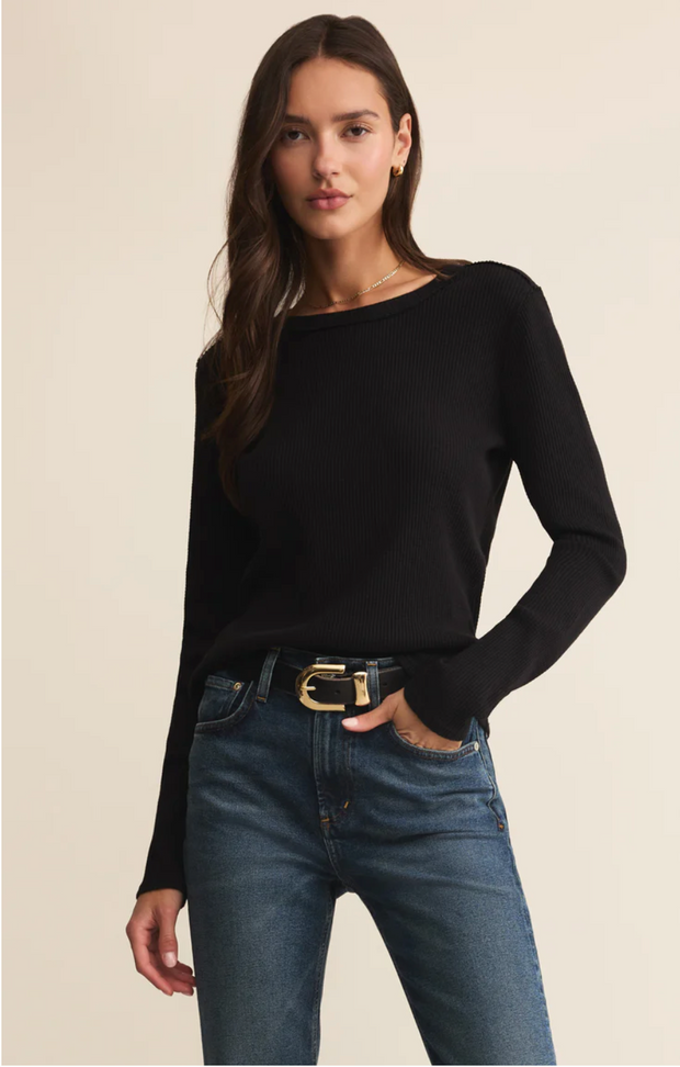 Z Supply Arlet Mini Thermal Long Sleeve Top