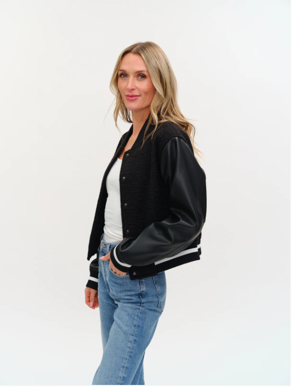 York Faux Shearling Bomber Jacket