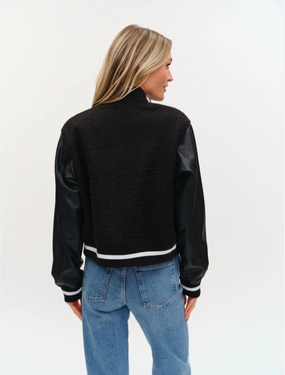 York Faux Shearling Bomber Jacket