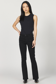 Jax Black Mid Rise Bootcut Jean