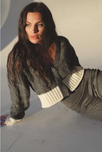 Logan Color Block Cardigan
