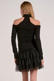 Taylor Off the Shoulder Choker Sweater