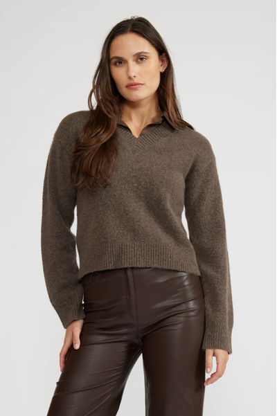 Orly Layered Sweater/Shirt Combo
