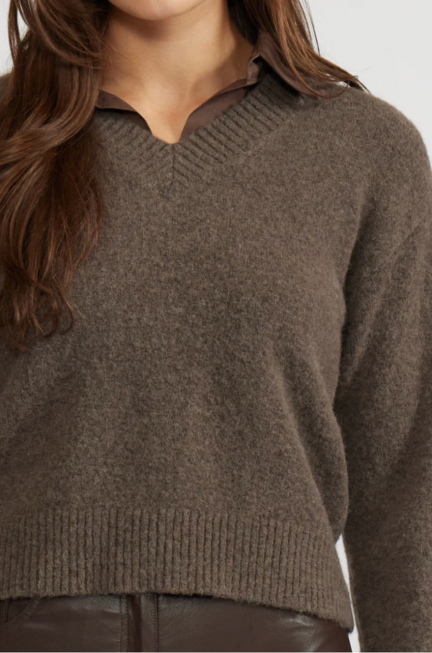 Orly Layered Sweater/Shirt Combo