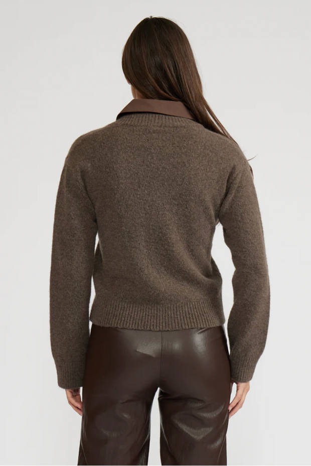 Orly Layered Sweater/Shirt Combo