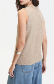 Myles Rhinestone Embellished Sweater Vest