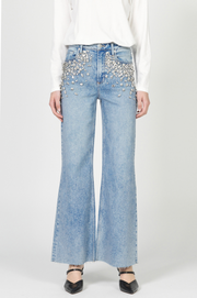Fiona Sparkle High Rise Wide Leg Jean
