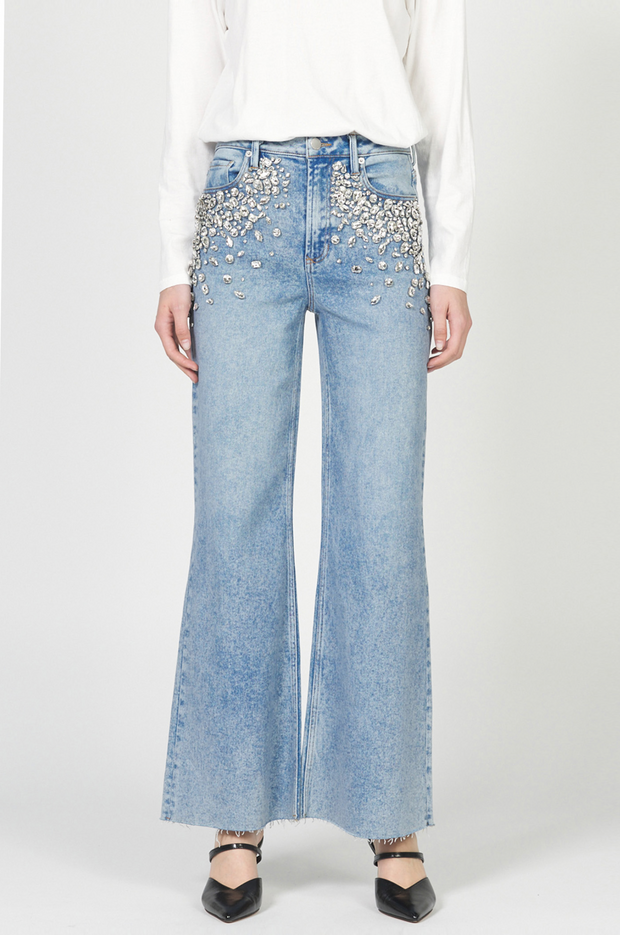 Fiona Sparkle High Rise Wide Leg Jean