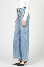 Fiona Sparkle High Rise Wide Leg Jean