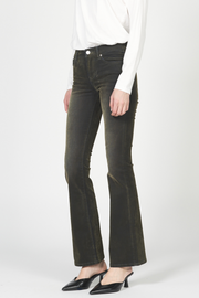 Jax Olive Mid Rise Bootcut Jean