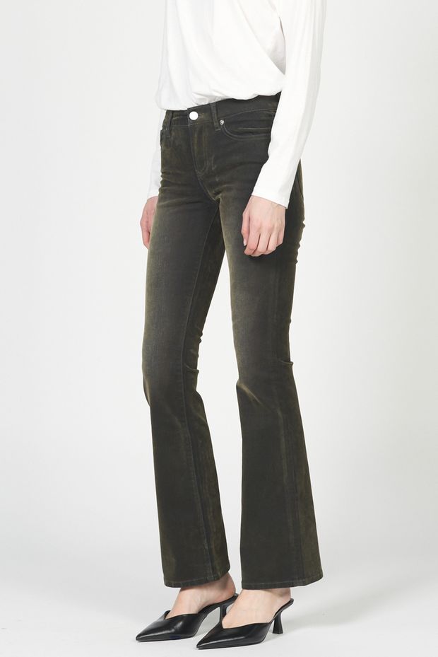 Jax Olive Mid Rise Bootcut Jean