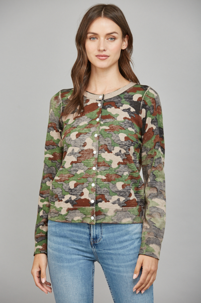 Faded Camo Cardigan
